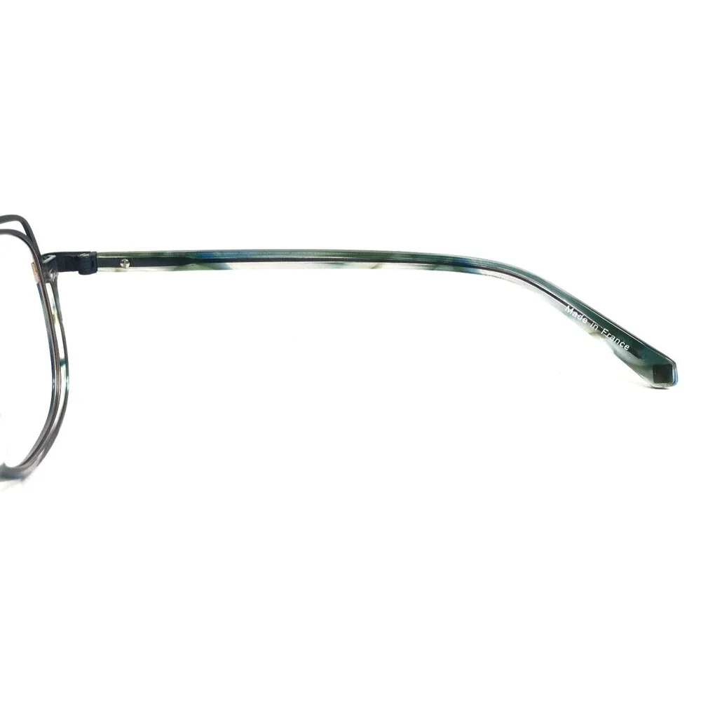 J. F. Rey Petite Eyeglasses Frame PA096 2545 Blue Gold Square Full Rim 50-13-140